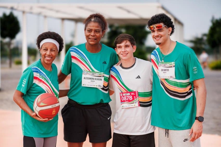 Basquete marca presença na Corrida Time Brasil com ativações no Parque Olímpico do Rio de Janeiro