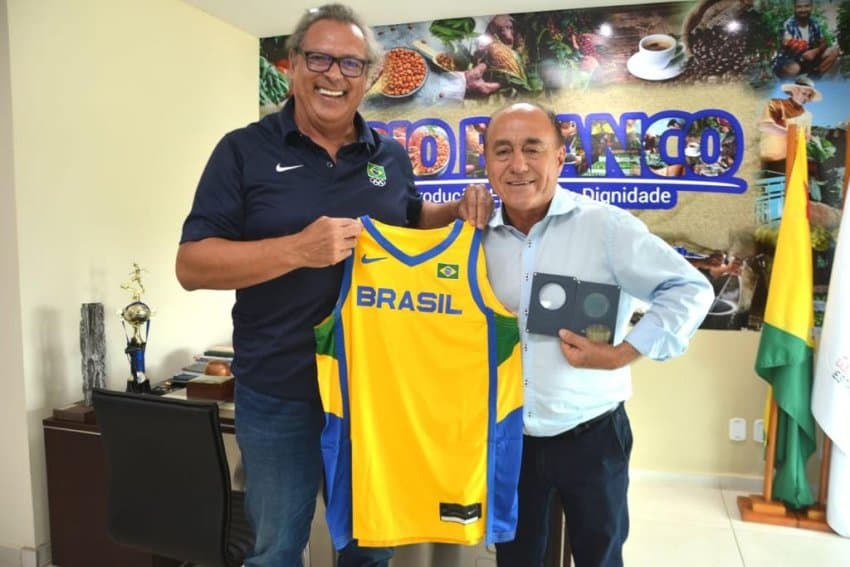 Presidente da CBB visita o Acre e se encontra com presidente da FEAB e prefeito de Rio Branco