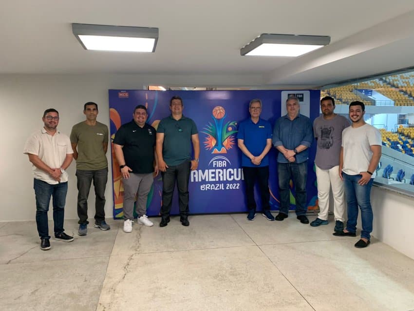 FIBA e Comitê Organizador da AmeriCup visitam o Geraldão, em Recife