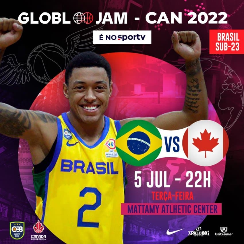 Brasil sub-23 estreia nesta terça contra o Canadá no Globl Jam