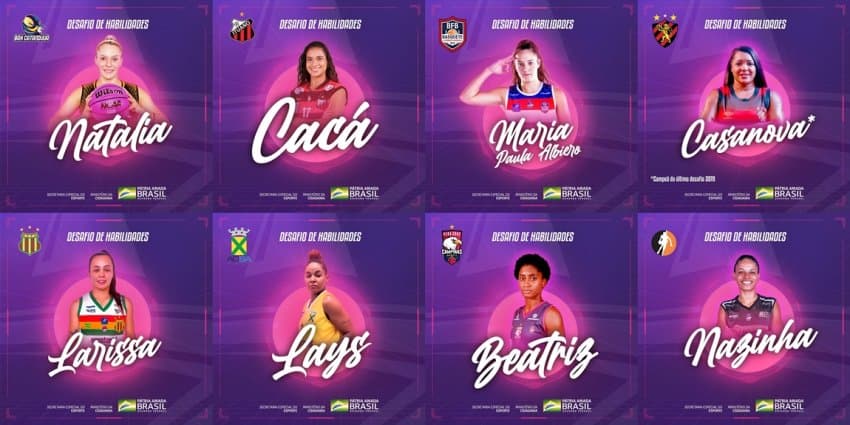 Desafio de Habilidades: Confira as 8 atletas selecionadas para o torneio que é parte do Jogo das Estrelas