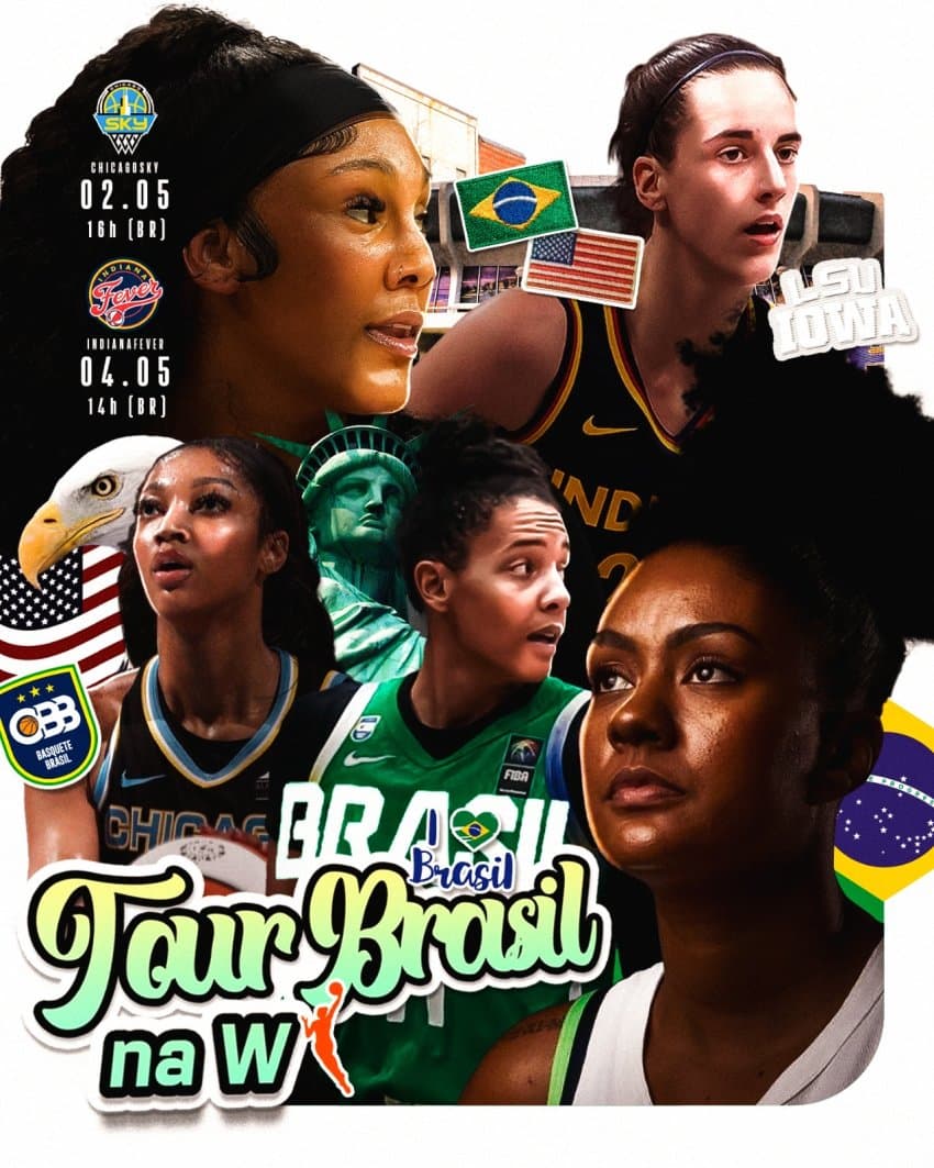 Brasil encara Chicago Sky e Indiana Fever em Tour na WNBA em maio