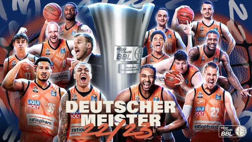 Yago e Bruno Caboclo são campeões da Liga Alemã com o Ulm; Yago é o MVP