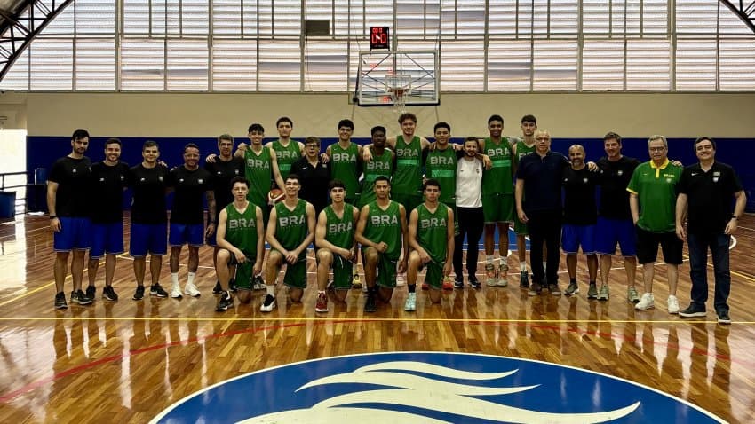 Brasil se apresenta no Monte Líbano para treinos visando Sul-Americano Sub-17