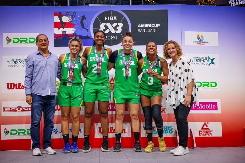Seleção Brasileira feminina é bronze na Americup 3x3 em San Juan