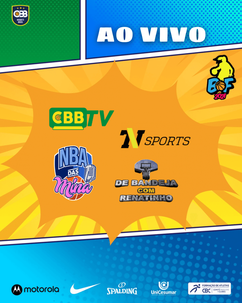Brasileirão feminino terá jogos na CBB TV, TV NSports, NBA das Mina e De Bandeja Com Renatinho