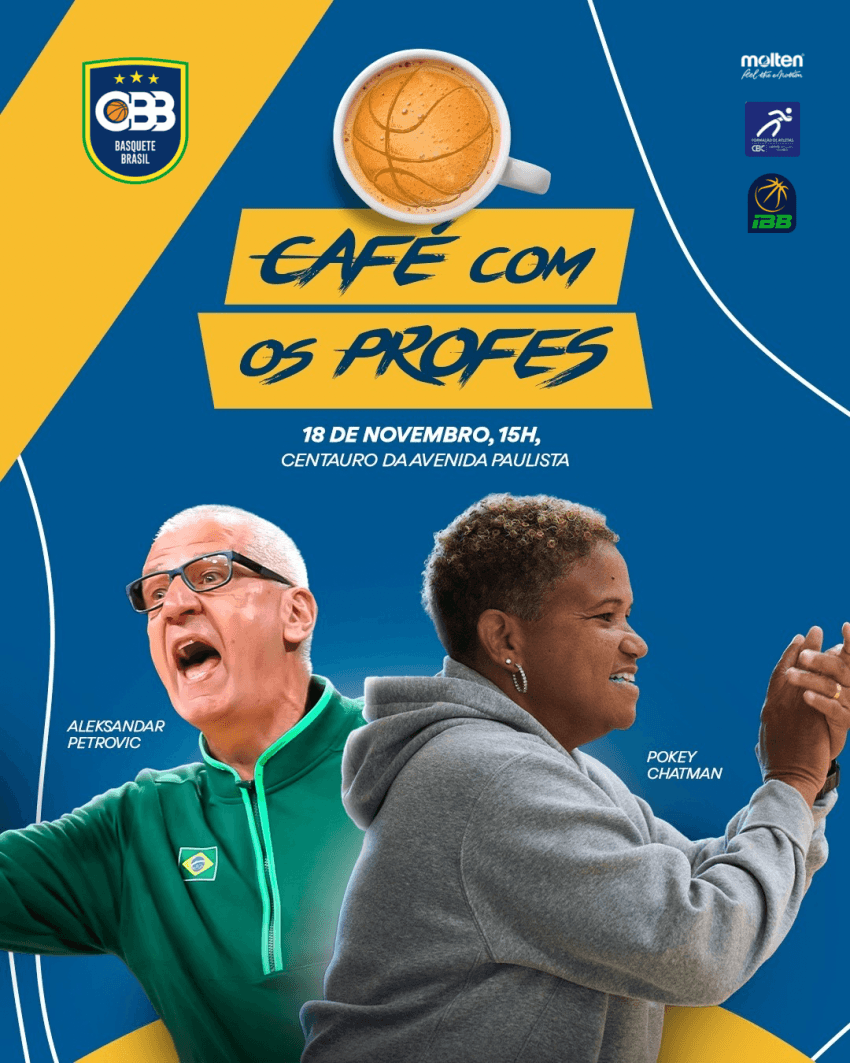 Café com os Profes: Pokey Chatman e Aleksandar Petrovic em evento na Centauro da Paulista