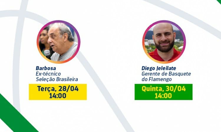 CBB Live: semana terá Barbosa e Diego Jeleilate no Instagram da CBB
