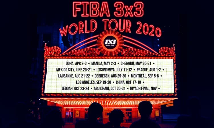 FIBA divulga o calendário do World Tour 3x3 com 14 eventos