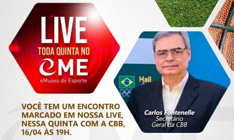 CBB participa nesta quinta de Live com o eMuseu do Esporte Nacional